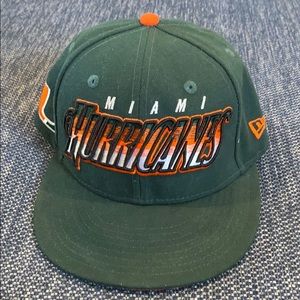 Adjustable Miami Hurricanes New Era Hat